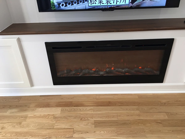 ET様邸 リビング、キッチン、ダイニング。