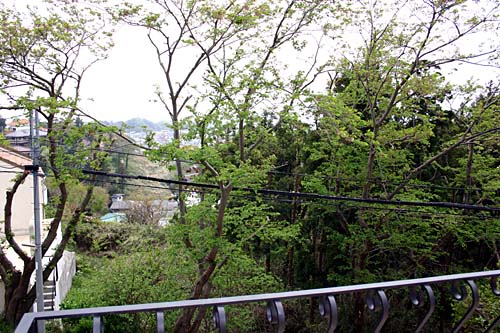 アイアン製のテラス手摺り