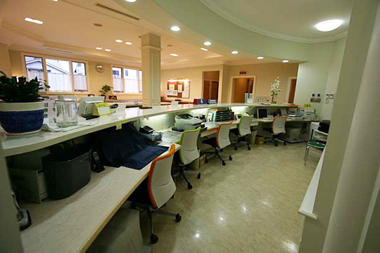 受付カウンター